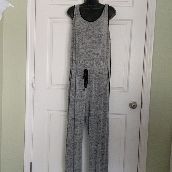 heather gray jumpsuit